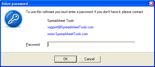 Excel Workbook Compiler enter password